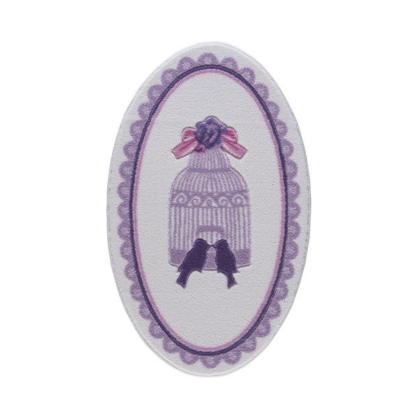 Bathmats Birdcage Purple fürdőszobai szőnyeg, 66 x 107 cm - Confetti-image-1