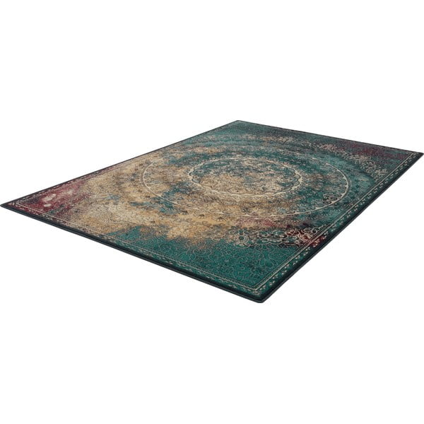 Petróleumkék gyapjú szőnyeg 160x240 cm Ann – Agnella-image-4