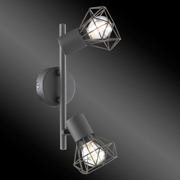 Fekete spotlámpa 8x25 cm Ran – Fischer & Honsel-image-2