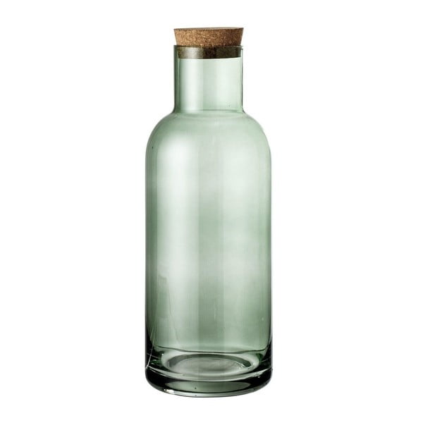 Zöld üvegpalack parafa fedéllel - Bloomingville