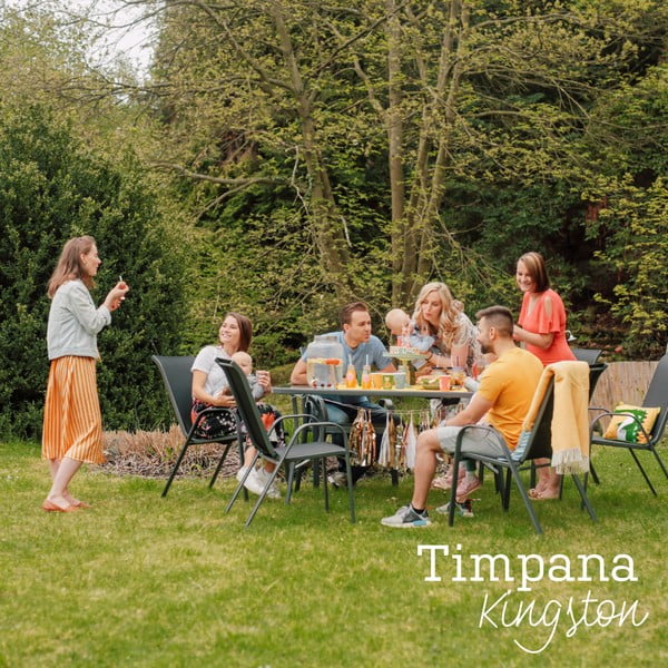 Kingston fém kerti bútor garnitúra - Timpana-image-1