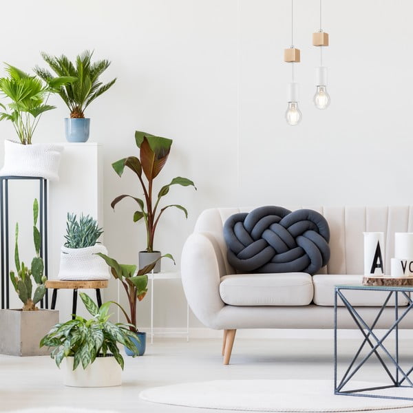 Fehér-natúr színű függőlámpa ø 5 cm Orazio – LAMKUR-image-1