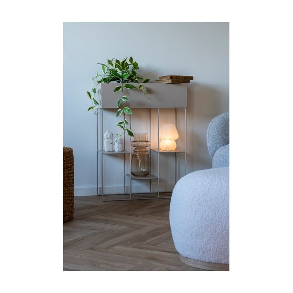 Fehér LED asztali lámpa üveg búrával (magasság 19,5 cm) Alton – House Nordic-image-3