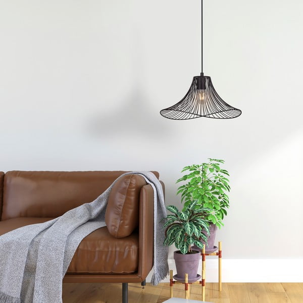 Fekete függőlámpa ø 40 cm Wavy – Squid Lighting-image-1