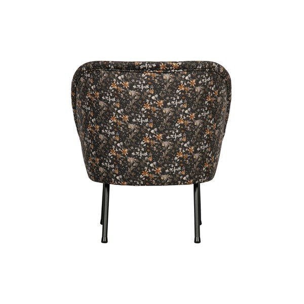 Vogue fekete virágmintás fotel - BePureHome-image-4