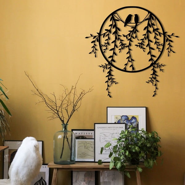 Fém fali dekoráció 45x44 cm Lovebirds – Wallity-image-4