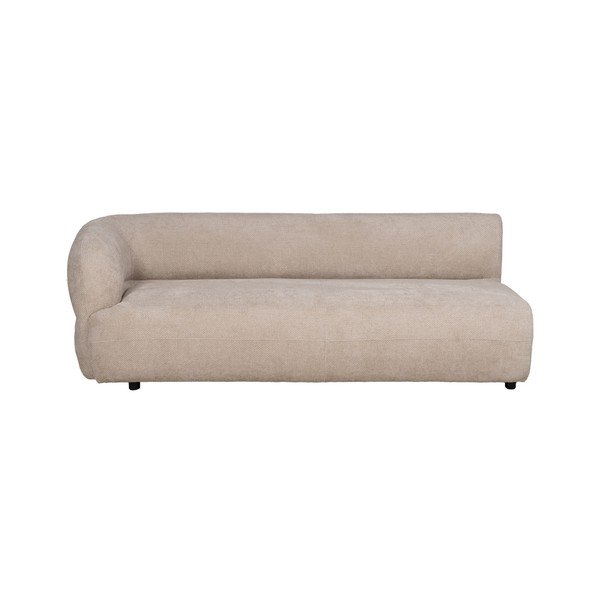 Bézs zsenília kanapé, bal oldali 199 cm Minimal – Ixia