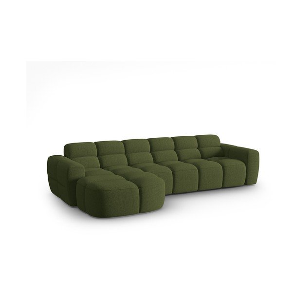 Zöld sarokkanapé Lisa – Micadoni Home-image-3