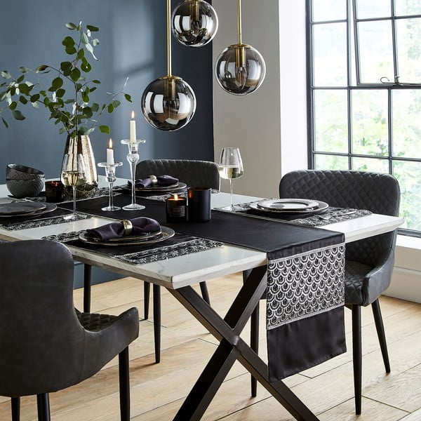 Textil tányéralátét szett 4 db-os 30x46 cm Deco Sequin – Catherine Lansfield-image-3