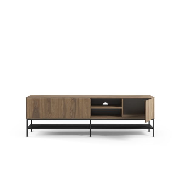 Natúr színű TV-állvány tölgyfa dekorral 180x55x35 cm Amira – Marckeric-image-3