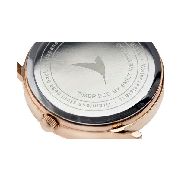 Vintage női karóra fehér valódi bőrszíjjal - Emily Westwood-image-3