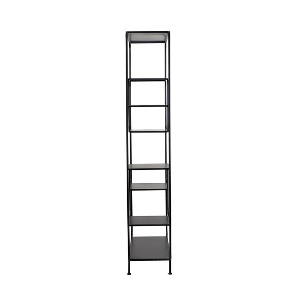 Fekete fém könyvespolc 100x206 cm Winston – Light & Living-image-3