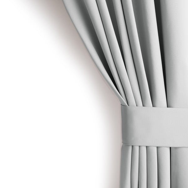 Világosszürke dimout (részleges sötétítő) függöny 140x245 cm Kierra – Restilo-image-4