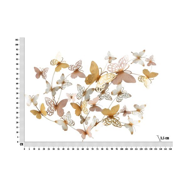 Fém fali dekoráció 132x95,5 cm Butterflies - Mauro Ferretti-image-4