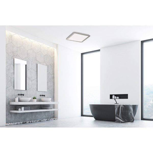 Szürke LED mennyezeti lámpa 30x30 cm Gotland – Fischer & Honsel-image-3