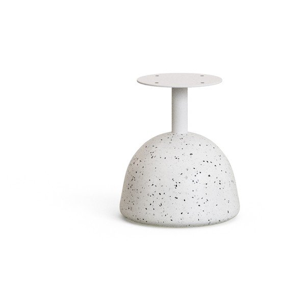 Fehér-natúr színű kerek dohányzóasztal akácfa asztallappal ø 55 cm Saura – Kave Home-image-3