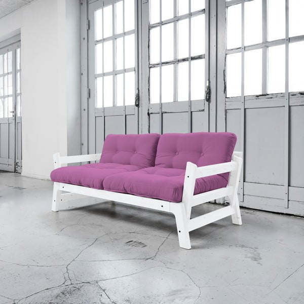 Step White/Taffy Pink átalakítható kanapé - Karup