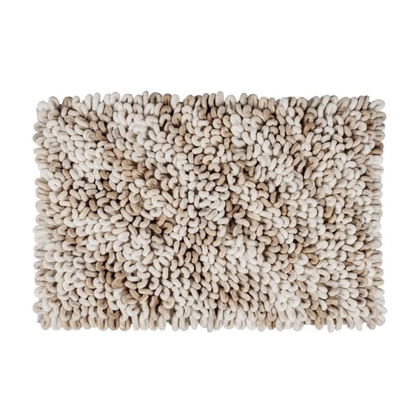 Bézs textil fürdőszobai kilépő 60x90 cm Lerici – Wenko