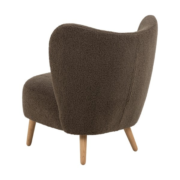 Barna buklé fotel Elmont – Actona-image-3