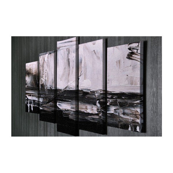 Gray Tones 5 részes vászon fali kép-image-2