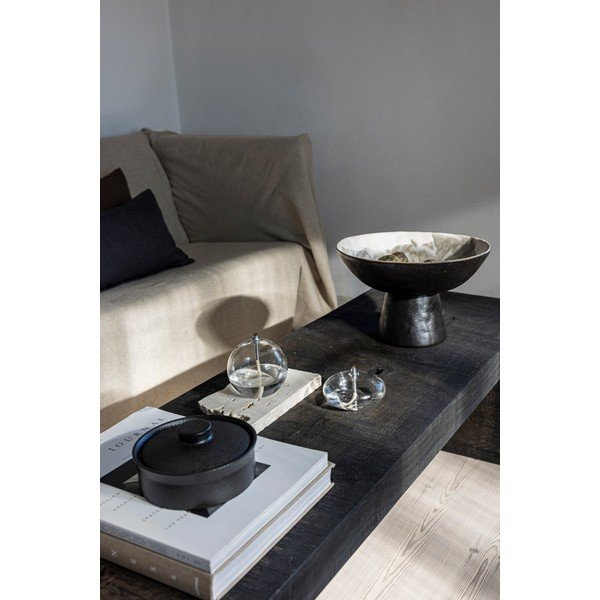 Fekete-elefántcsont színű kőedény tál ø 31,5 cm By Hand  – Mette Ditmer Denmark-image-2