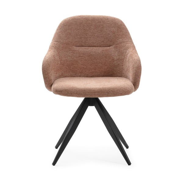 Világosbarna kárpitozott karfás étkezőfotel szett 2 db-os Tamara – Marckeric-image-2