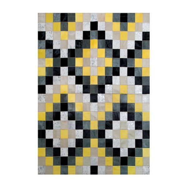 Mosaic szőnyeg valódi bőrből, 180 x 120 cm - Pipsa