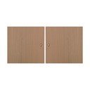 Tölgyfa dekoros ajtó szett moduláris polcrendszerhez 2 db-os 32x33 cm Mistral Kubus - Hammel Furniture