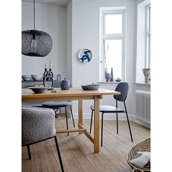 Ramina fekete gyertyatartó, magasság 29 cm - Bloomingville-image-3