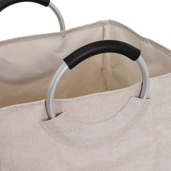 Szürke-bézs textil szennyeskosár szett 2 db-os – Casa Selección-image-2