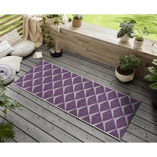 Escala lila-bézs kültéri futószőnyeg, 70 x 300 cm - NORTHRUGS-image-1
