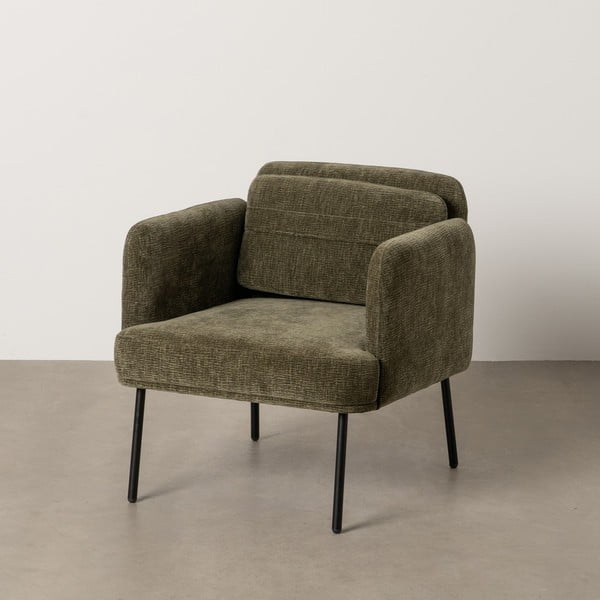 Zöld zsenília fotel Bind – Ixia-image-2