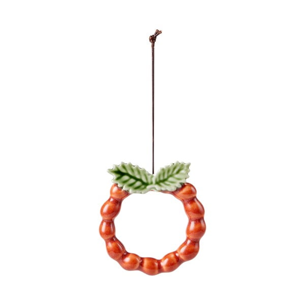 Porcelán karácsonyfadísz Wreath – Kähler Design