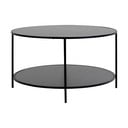 Fekete kerek dohányzóasztal fekete asztallappal ø 80 cm Vita – House Nordic