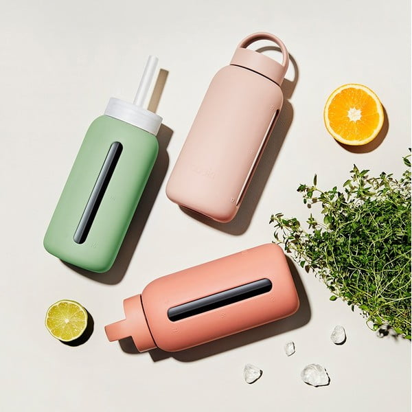 Szilikon szívószál tisztítókefével-fedéllel Milk Coffee – Muuki-image-2