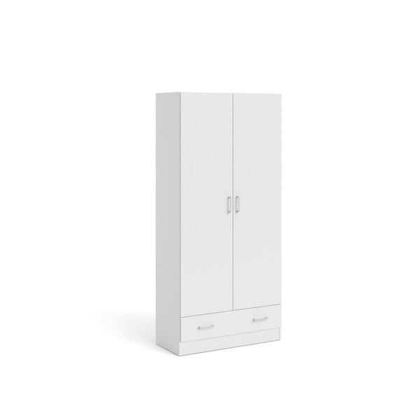 Fehér ruhásszekrény 79x170 cm Space – Tvilum-image-2