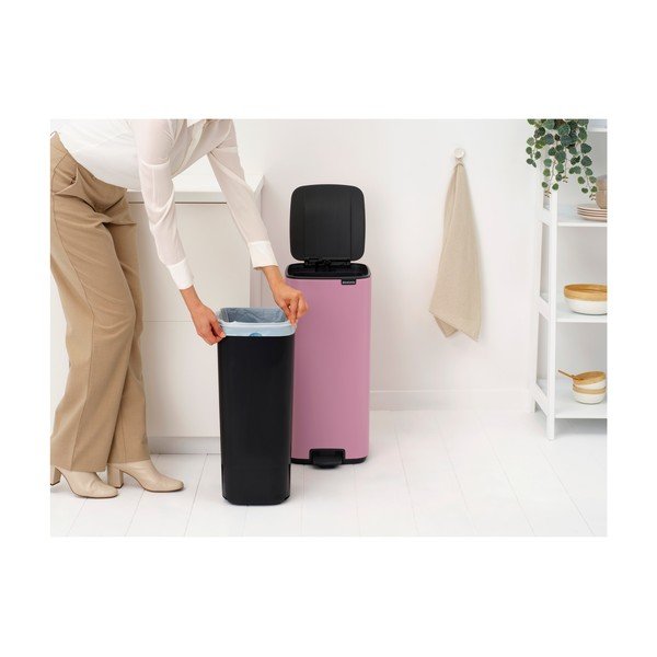 Rózsaszín acél pedálos szemetes 30 l Bo – Brabantia-image-2