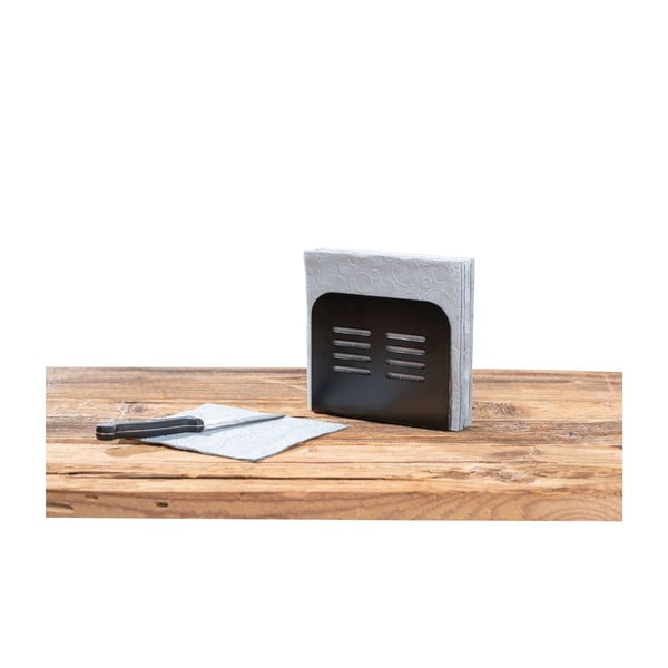 Black Outdoor Kitchen Baco fekete szalvétatartó - Wenko-image-2