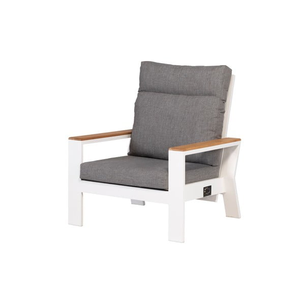 Fehér-szürke fém kerti fotel Valerie – Exotan-image-2