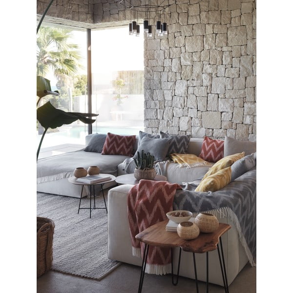 Mallorca mustársárga pléd, 140 x 180 cm - Euromant-image-2