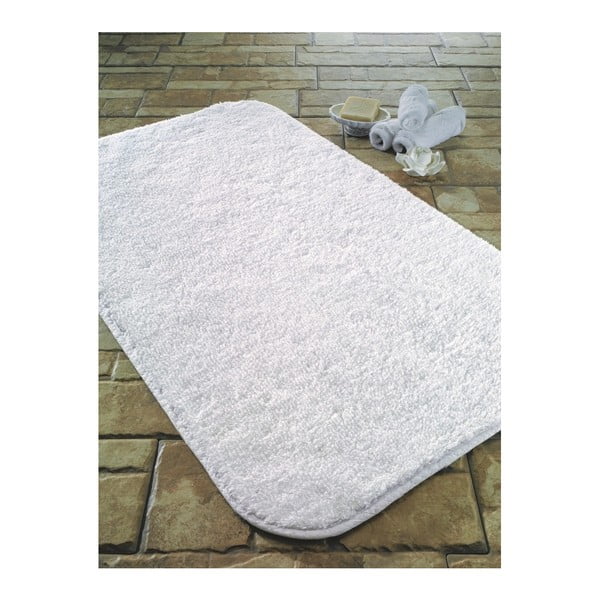 Calypso fehér pamut fürdőszobai szőnyeg, 67 x 100 cm - Confetti