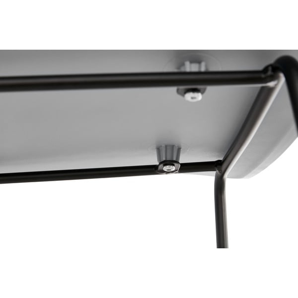 Slade szürke bárszék fekete lábakkal, ülésmagasság 76 cm - Kokoon-image-1
