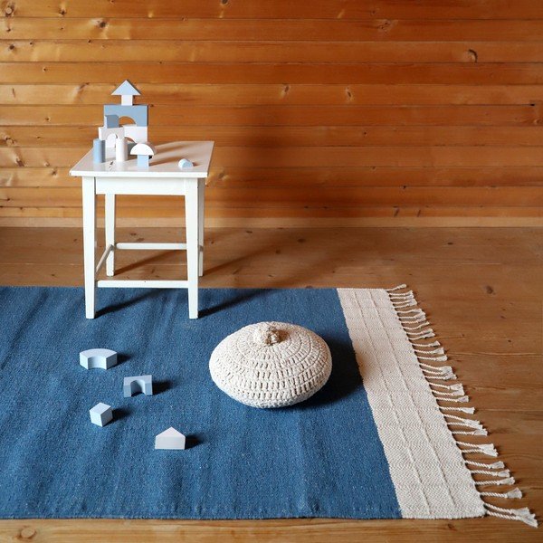 Kék szőnyeg 150x100 cm Lucia - Nattiot-image-2