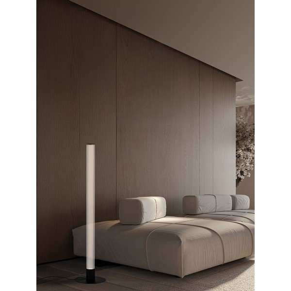 Matt fekete alumínium LED dimmelhető állólámpa üveg búrával (magasság 130 cm) Glovia – Nova Luce-image-3