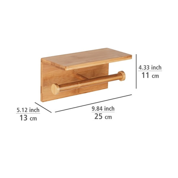 Fali bambusz WC-papír tartó Duo Bambusa – Wenko-image-2