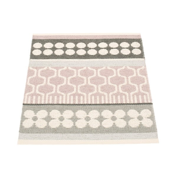 Világos rózsaszín-szürke kültéri-beltéri szőnyeg 70x90 cm Asta Pale Rose – Pappelina