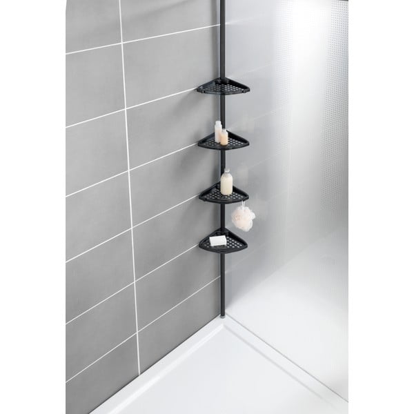 Fekete teleszkópos fürdőszobai sarokpolc Opal – Allstar-image-1