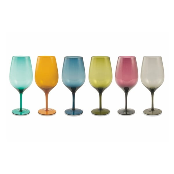 Happy Hour 6 darabos színes pohárszett, 420 ml - Villa d'Este