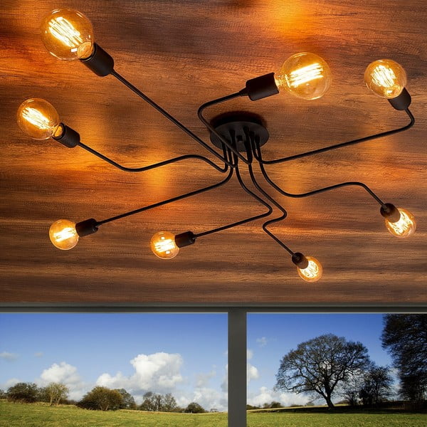 Fekete fali lámpa Truva – Opviq lights-image-3