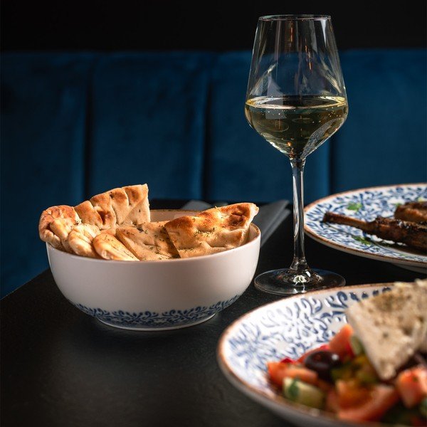 Fehér-kék porcelán leveses tálka 710 ml Azul – BonBistro-image-1